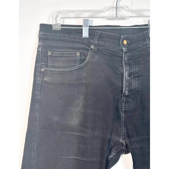 Cheap Monday Jeans Men’s 34/32 Dark Denim Black Straight Leg In Law - Picture 3 of 10